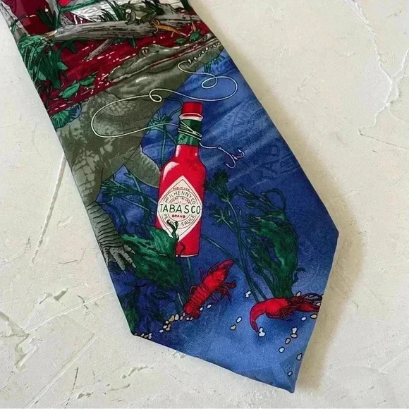 Vintage Tabasco Halloween Costume Tie 100% Silk Made in USA - Picture 4 of 9